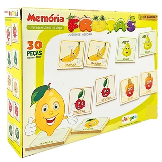 Jogo Da Memoria Frutas 30 Peças 788 - Jungles