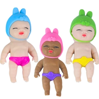 Brinquedo Bebe C/ Touca Espreme E Aperta Divertido Castela