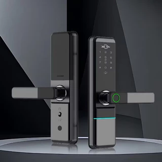 Fechadura Digital Inteligente com Senha e Pin com Tag Wifi Moderna Bloqueio de impressões digitais em Oferta na Shopee