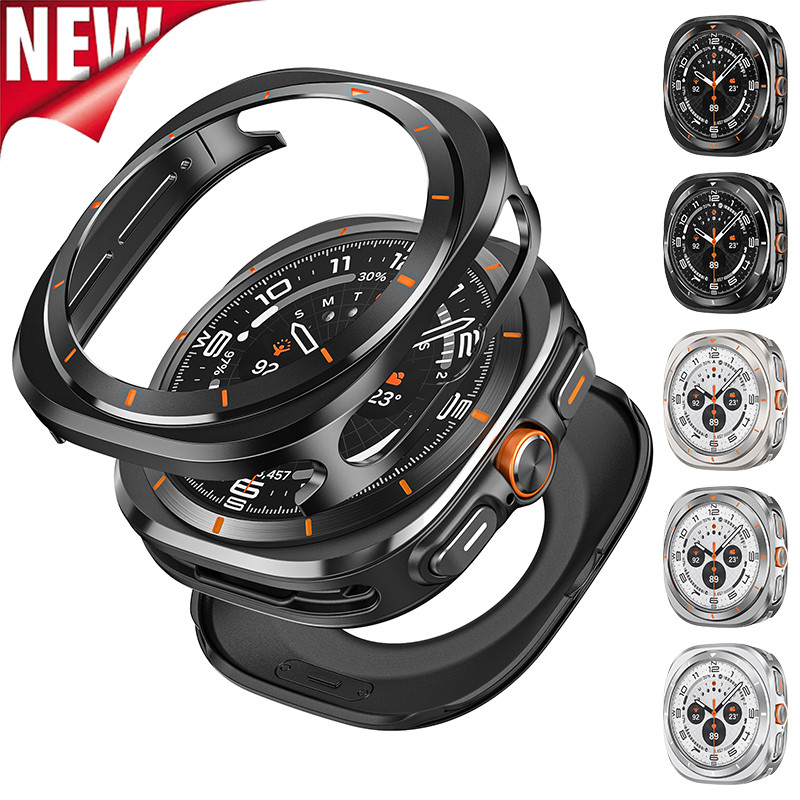 Capa De Metal Para Samsung Galaxy Watch Ultra 47mm , Protetora , Amortecedor Rígido 7