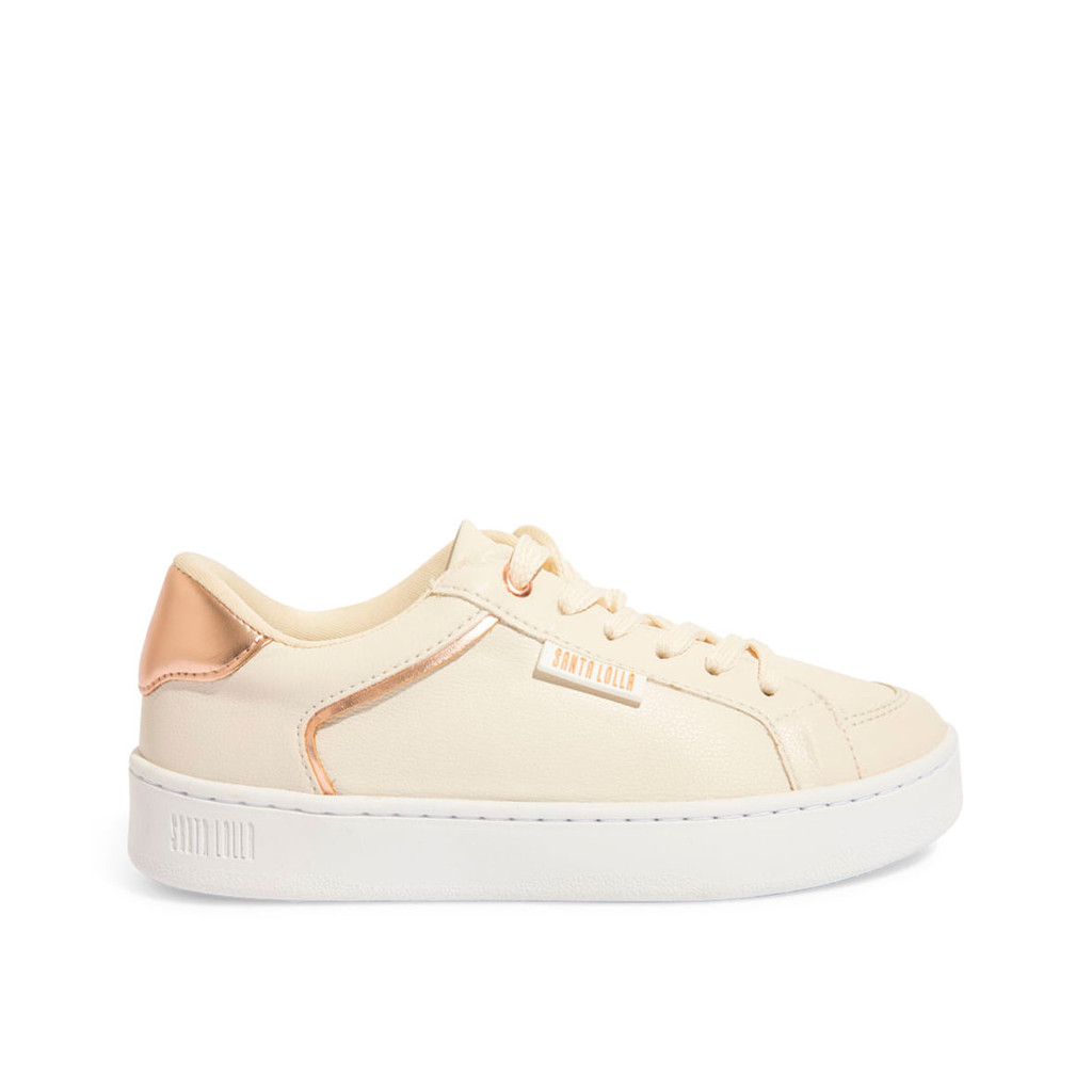 Dourado Tenis Sola Alta Santa Lolla Tênis Slip On Santa Lolla New