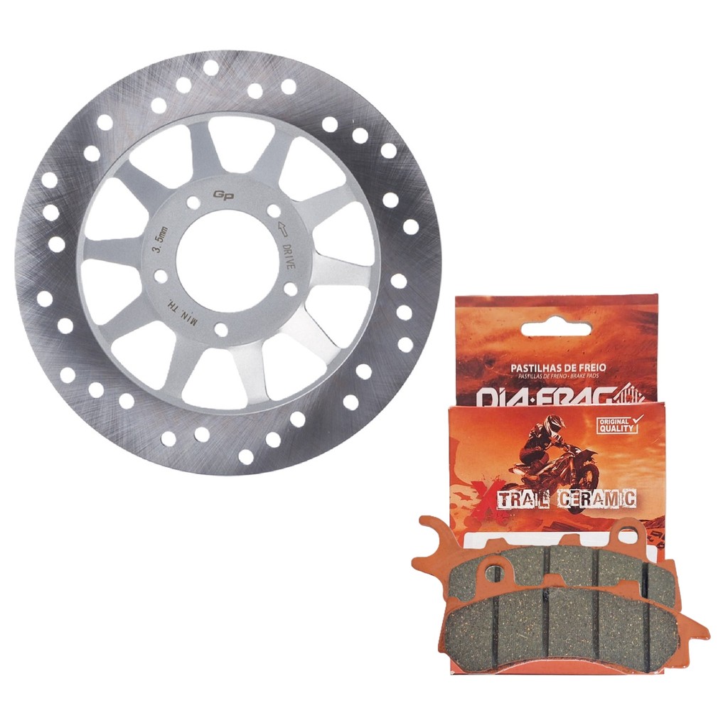 Disco de Freio Dianteiro Nxr 160 Bros Combi Brake 2018-2024 + Pastilhas ...