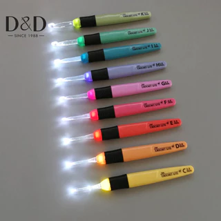 1Pc 2,5-6,5mm Agulha De Crochê De Luz LED Tricô Acessórios Ferramenta Bricolagem De Luminosa em Oferta na Shopee