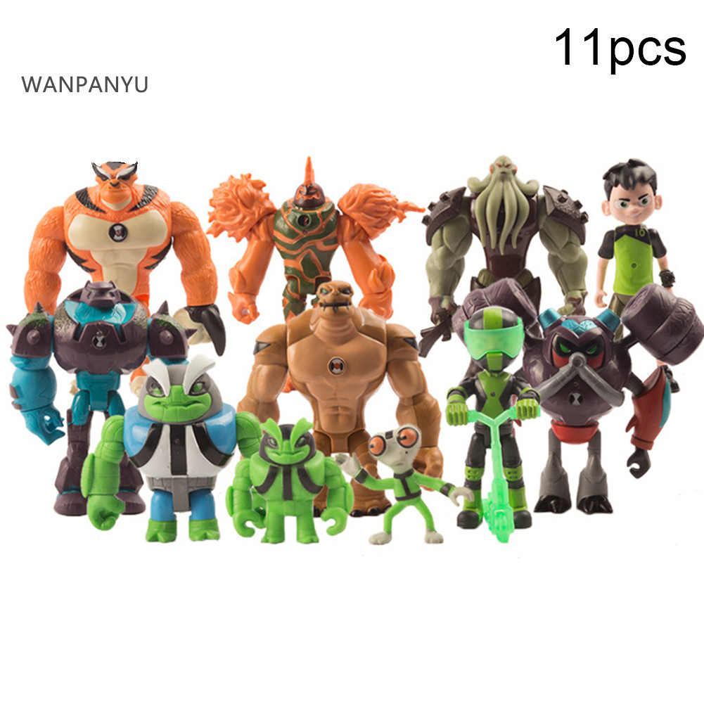 wanpanyu 11 Unidades Ben 10 Heatblast Humongousaur Ratha Figuras De ...