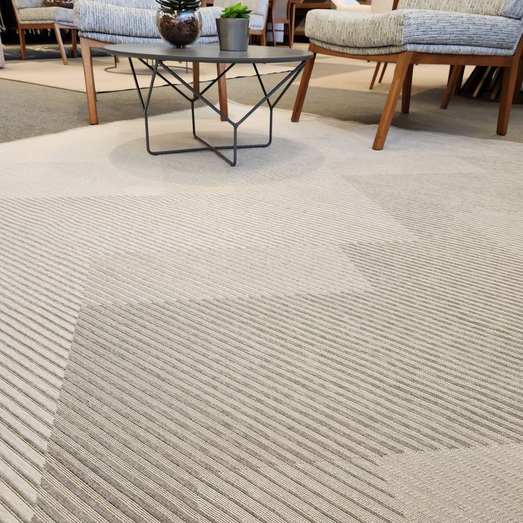 Tapete Funcional Milano Moderno 1,50 x 2,00 Cinza 51 Liso Antiderrapante Jacquard J Serrano