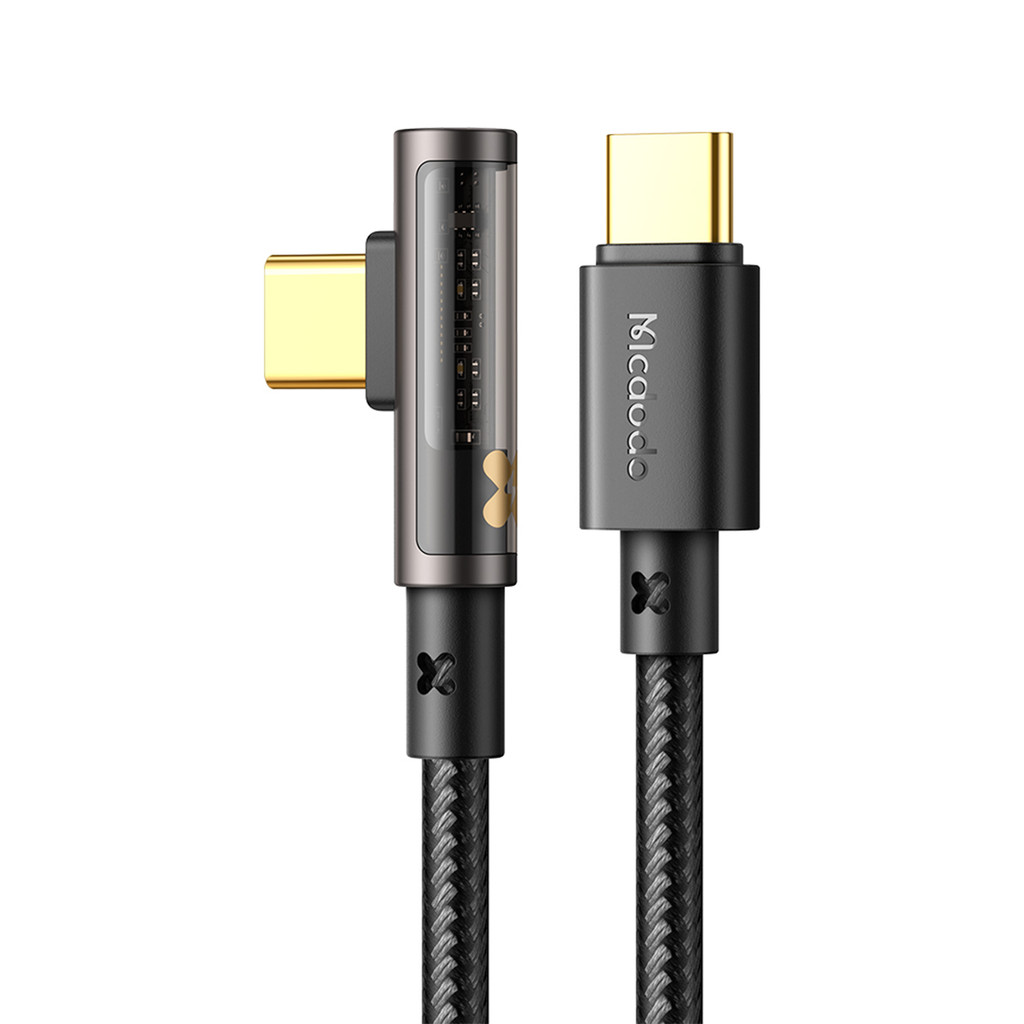 Cabo Carregador Usb Tipo C P/ Usb-C 100w 5a 90° 2m Mcdodo