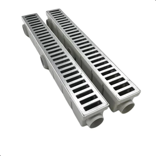 Ralo 6X50 Grelha Branco Aluminio Linear Tubo 40mm KIT 2 PÇS