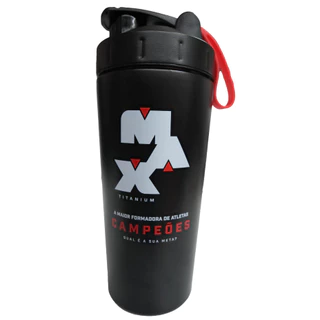 COQUETELEIRA ALUMINIO COM VISOR 700ML - MAX TITANIUM EDIÇÃO LIMITADA