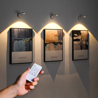 LED Recarregável Sem Fio Controle Remoto Regulável Sensor De Movimento Parede Luz Da Noite Para O Quarto Cabeceira Sala 