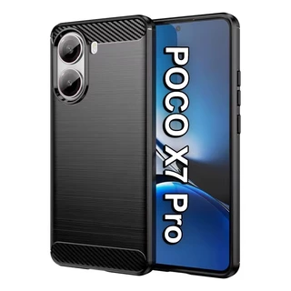 Capa Xiaomi Mi Poco X7 Pro 5G (Tela 6.67) Carbon Fiber Leve Fina Maleável