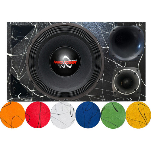 CAIXA TRIO DUTO TRIÂNGULO ALTO FALANTE HARD POWER HP 750 TWEETER