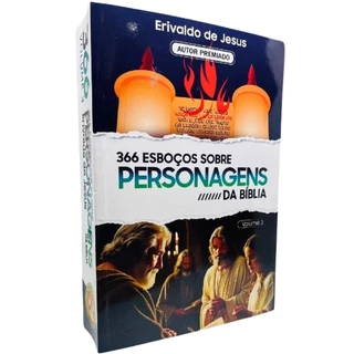 366 Esboços Sobre Personagens da Bíblia | Volume 03 | Erivaldo de Jesus em Oferta na Shopee