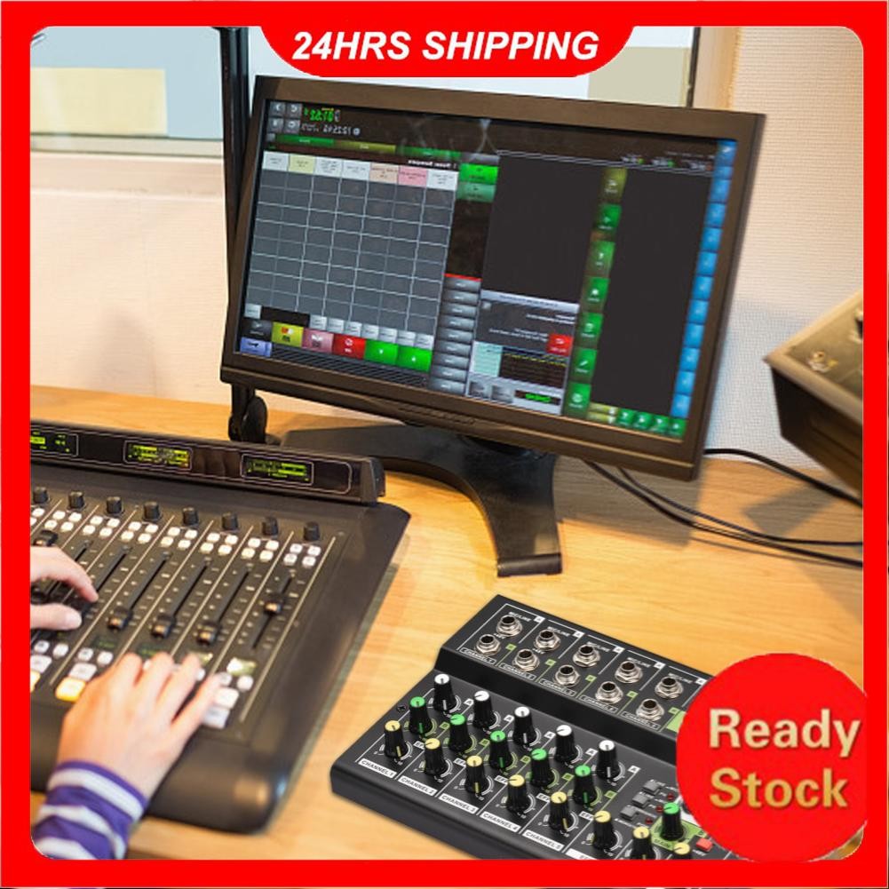 10-Channel Mixing Console Digital Audio Mixer Stereo Mic/Line with ...