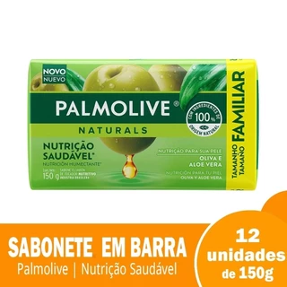 Sabonete Palmolive Naturals Hidratação Saudável 150g Embalagem com 12 Unidades em Oferta na Shopee
