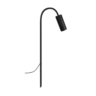 Balizador Espeto Luminária Jardim Escada Curvo Preto 65cm