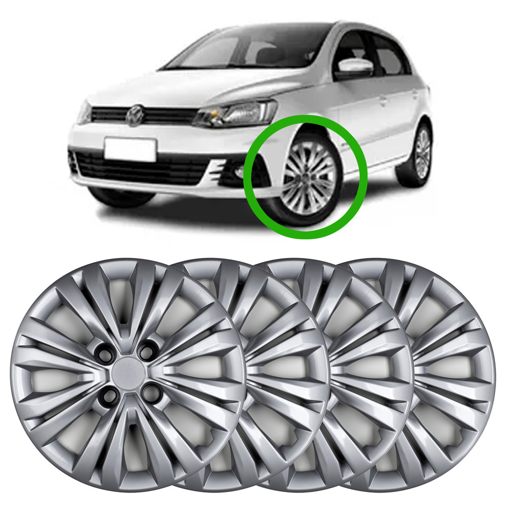 Jogo de 4 Calotas para VW Gol G3 G4 G5 G6 - ARO 14 | Shopee Brasil