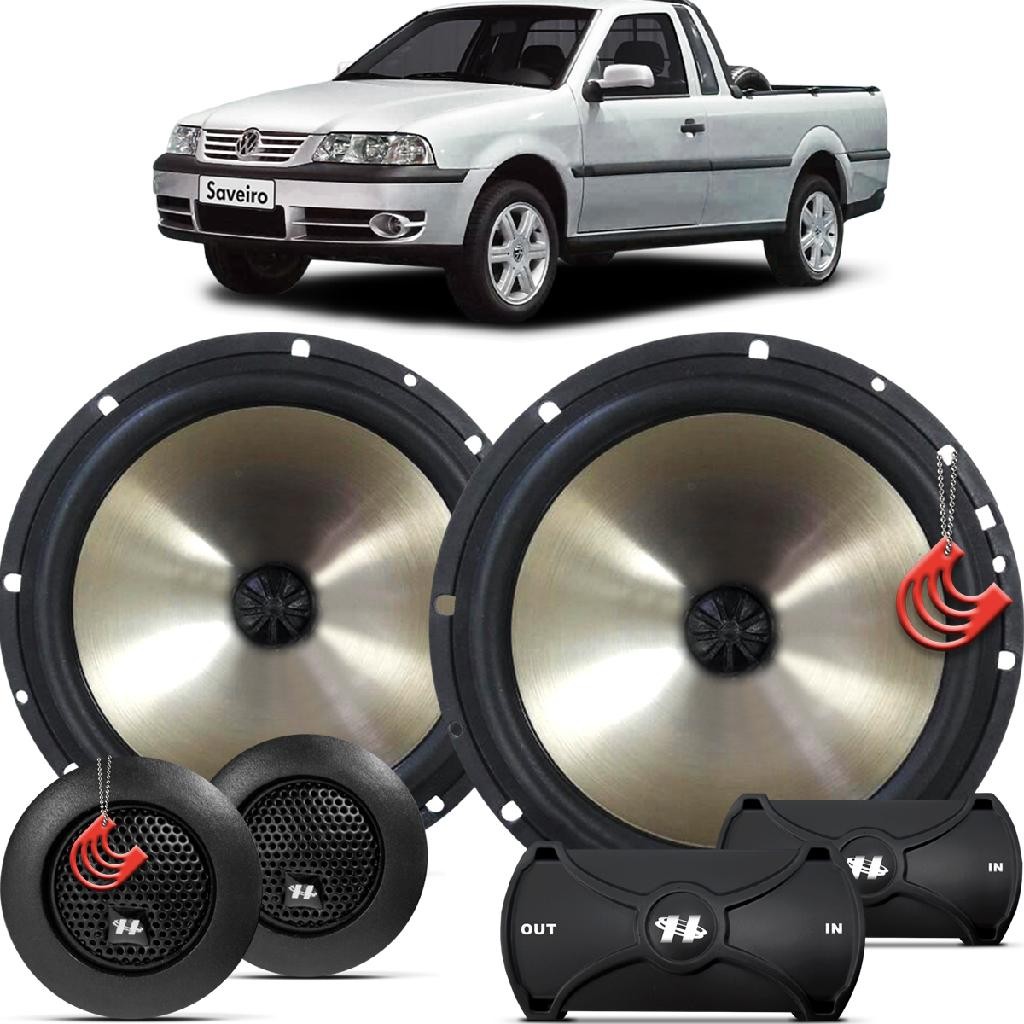 Kit Alto Falantes Dianteiros Volkswagen Saveiro G3 2000 até 2005 ...
