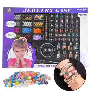 Kit Conjunto Miçangas 600 Peças Pulseira Artesanal Castela