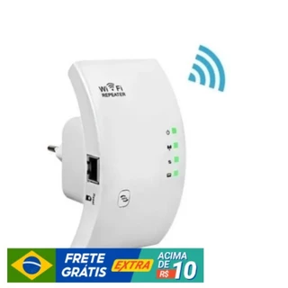 Repetidor WiFi 300Mbps 2.4GHz Amplificador de Sinal Wireless Extensor com Porta RJ45