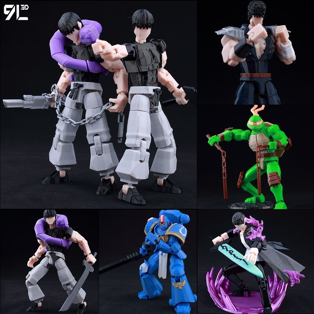 9L3D Impresso Lucky Dummy 13 Jujutsu Anime Multi-Jointed