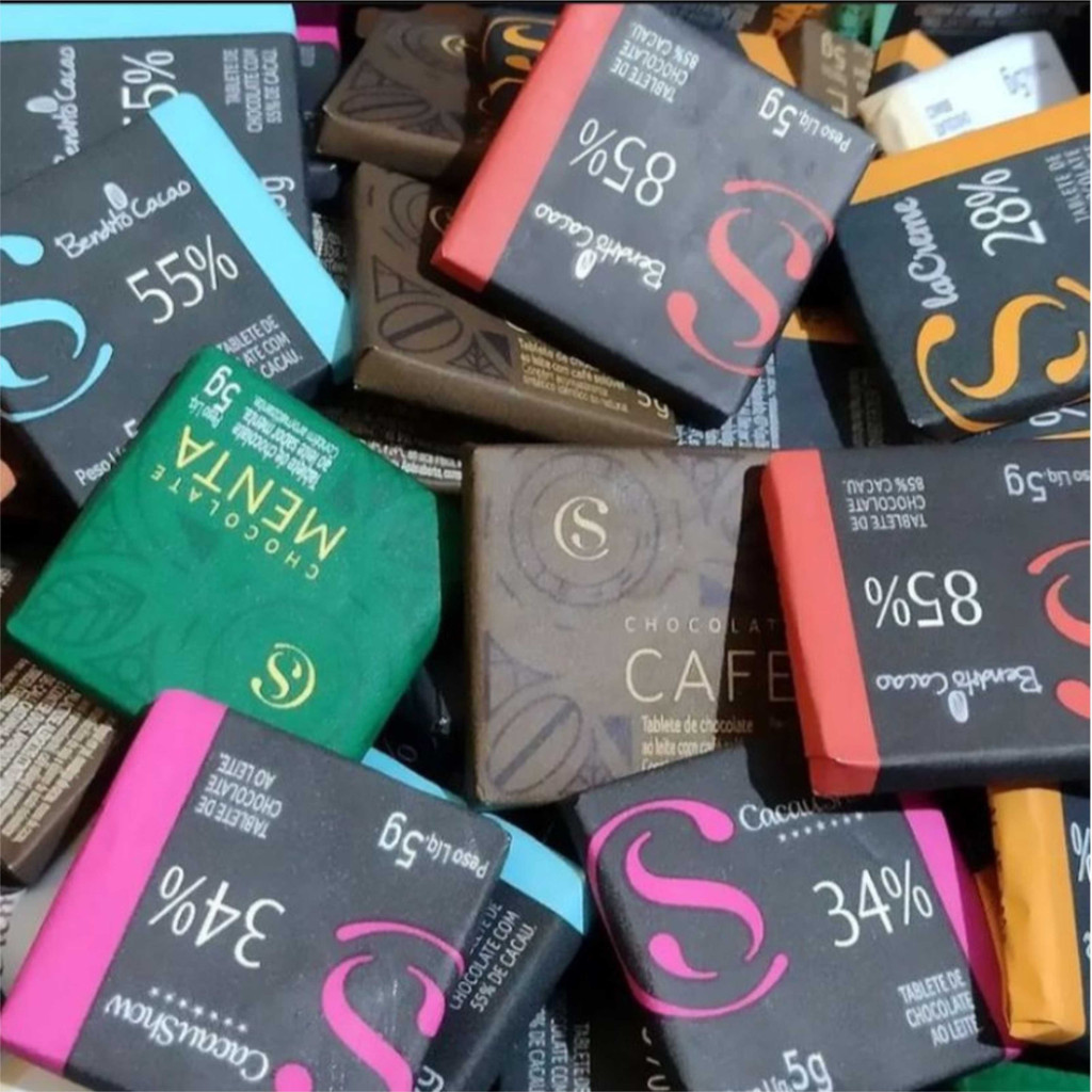 Mini Tablete Chocolates Cacau Show 5G Sabores Variados