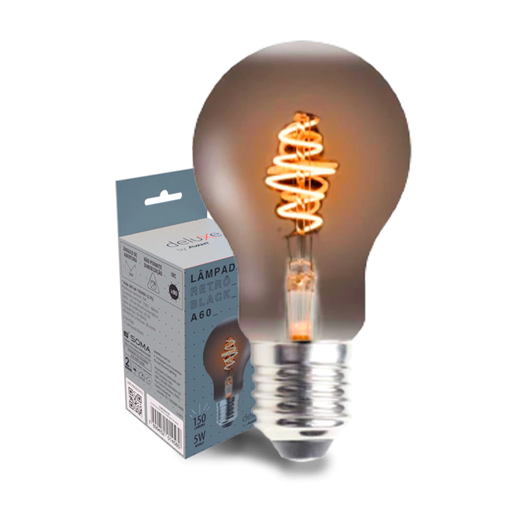 Lampada Led Retro A60 5w 2200K 110v/220v Deluxe