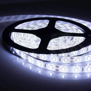 Faixa de luz LED 5 metros LED 5050 60D 6500K Luz LED (sem controle, sem fonte de luz) em Oferta na Shopee