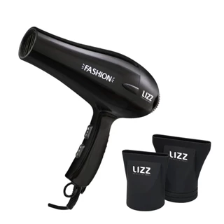 Secador Fashion Preto 127V (2150 watts) / 220V (2200 watts) - Lizz Professional