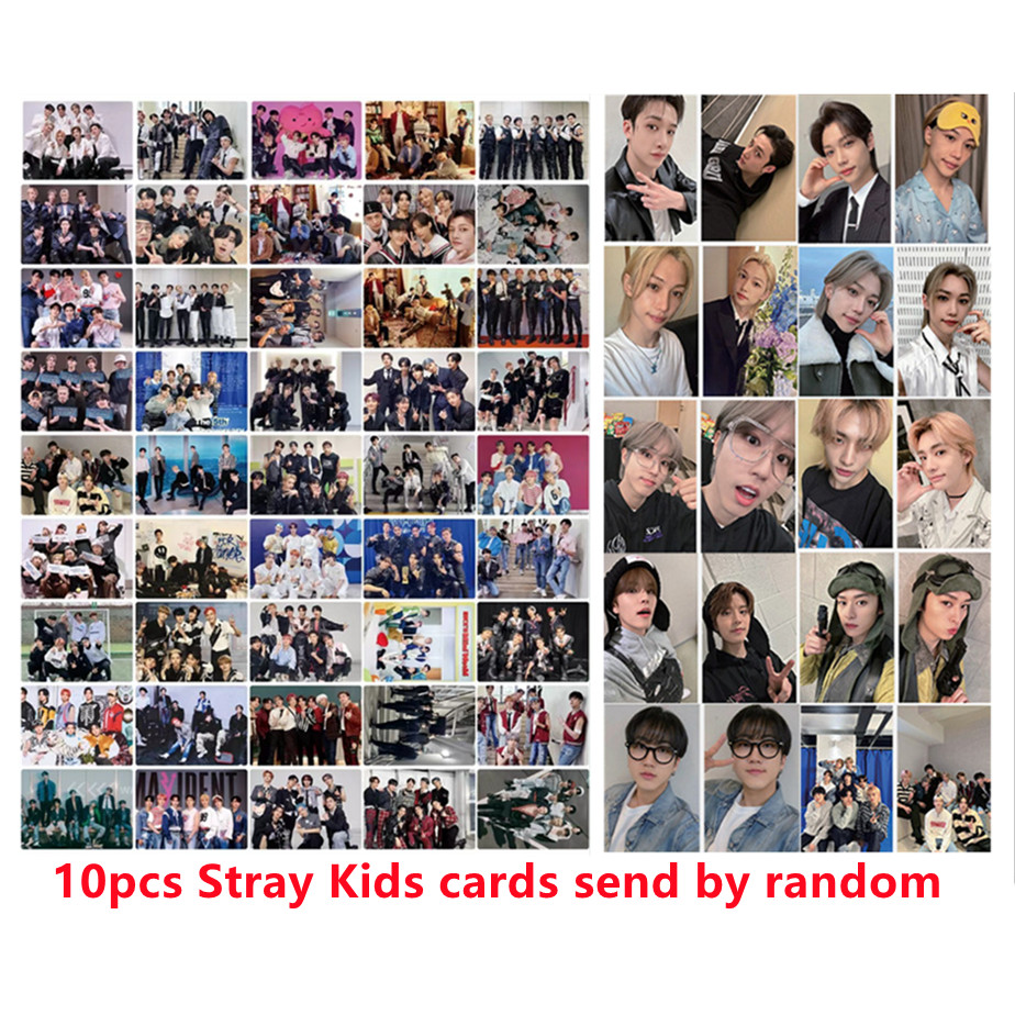 50-55pcs STRAY KIDS SKZ HOP Holográfico Laser Lomo Cartões 50-55pcs STRAY KIDS SKZ HOP Holográfico Laser Lomo Cartões