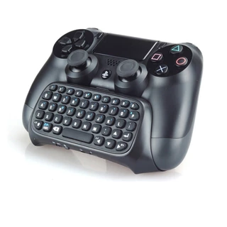 Teclado Sem Fio Bluetooth para PS4/PS4 Slim | Compacto 1 Mão | 10m Alcance | 20h Bateria