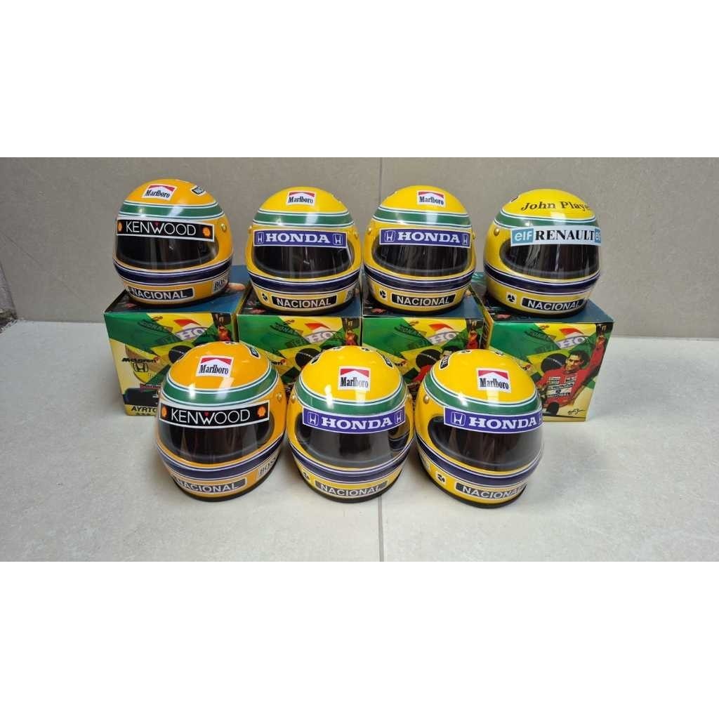 Mini Capacete Ayrton Senna Novo Escala 1/2 un607