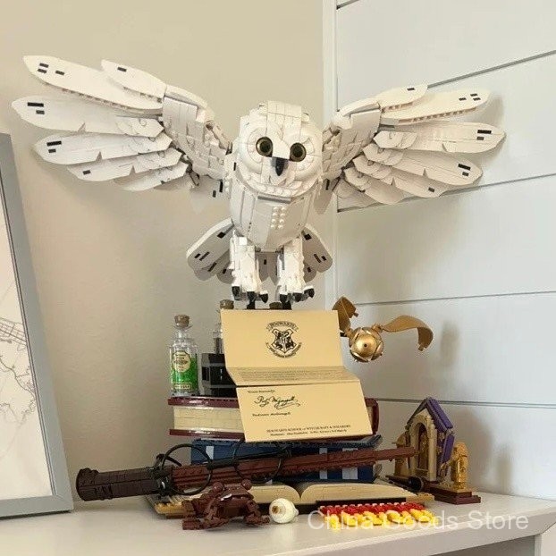 2024 novo compatível com Lego Hedwig Coruja Blocos Harry Potter série ...