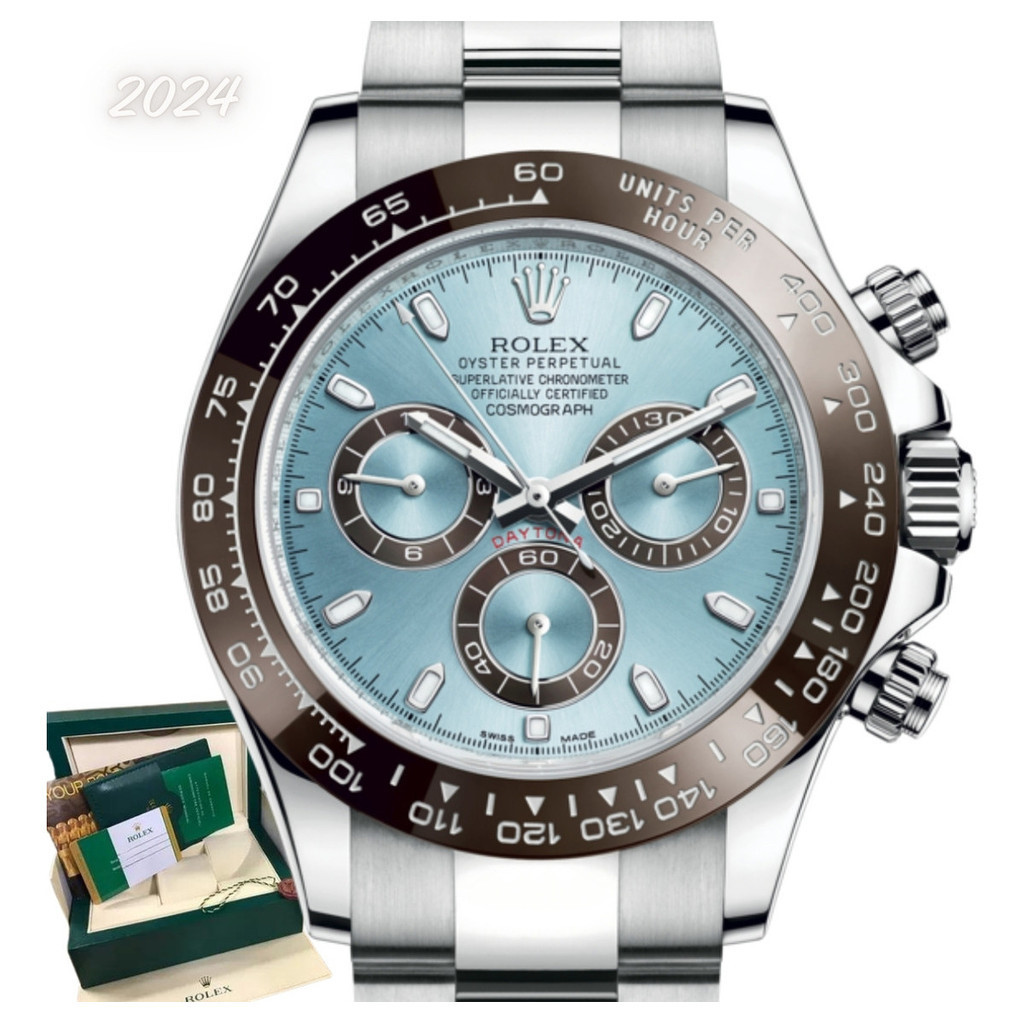 Relógio Masculino Rolex Daytona Platinum 2024 Automático Topluxuoso