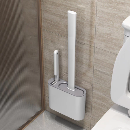 2 em 1 Escova de Silicone para Vaso Sanitário