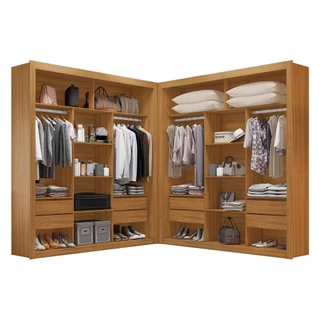 Closet Casal Premium 8 Gavetas 100% MDF Amoudi Móveis em Oferta na Shopee