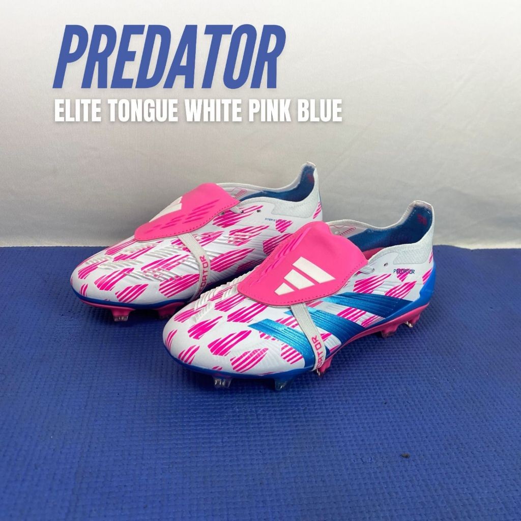 Chuteiras Infantis Ssb Adidas Junior Predator Elite Tongue Branco Rosa ...