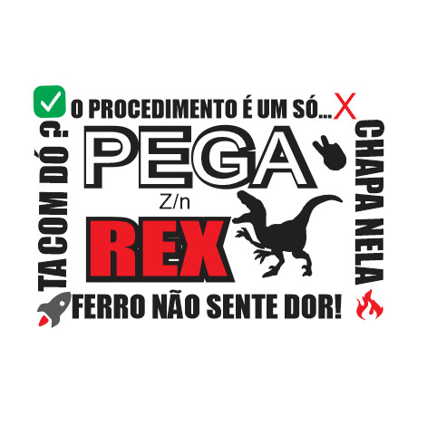 adesivo pega rex para carros motos e caminhão 16 cm