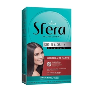 Alisante em Creme Sfera Manteiga de Karité/Queratina em Oferta na Shopee