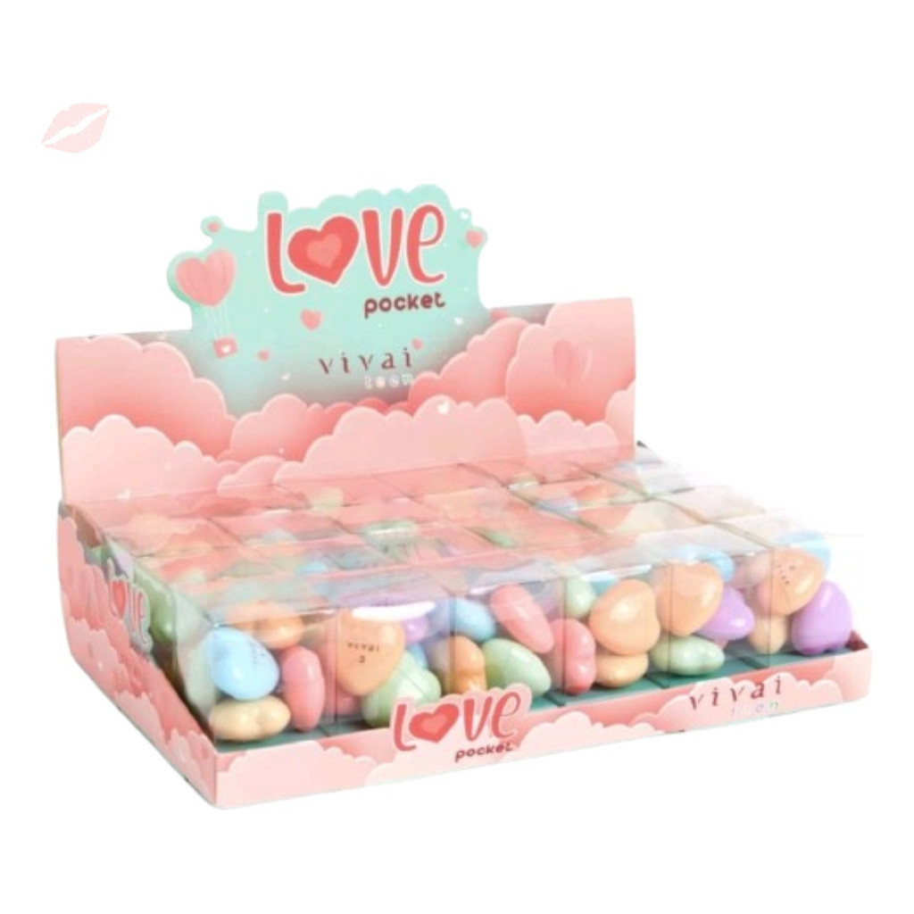 Batom Mini Love Pocket Infantil Box Com 24 Caixinhas | Shopee Brasil