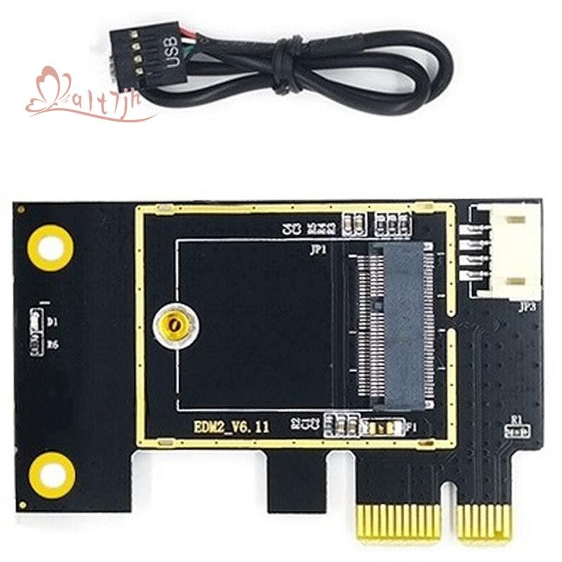 Placa Adaptadora De Rede Sem Fio NGFF M . 2 Para PCIE Suporta 7260 8265 1650 1675X AX200 AX210