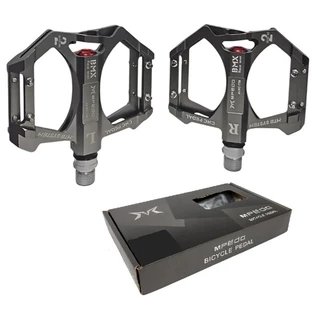 Pedal Bike Bicicleta Mpeda Mtb Rolamento Rosca Grossa Cinza