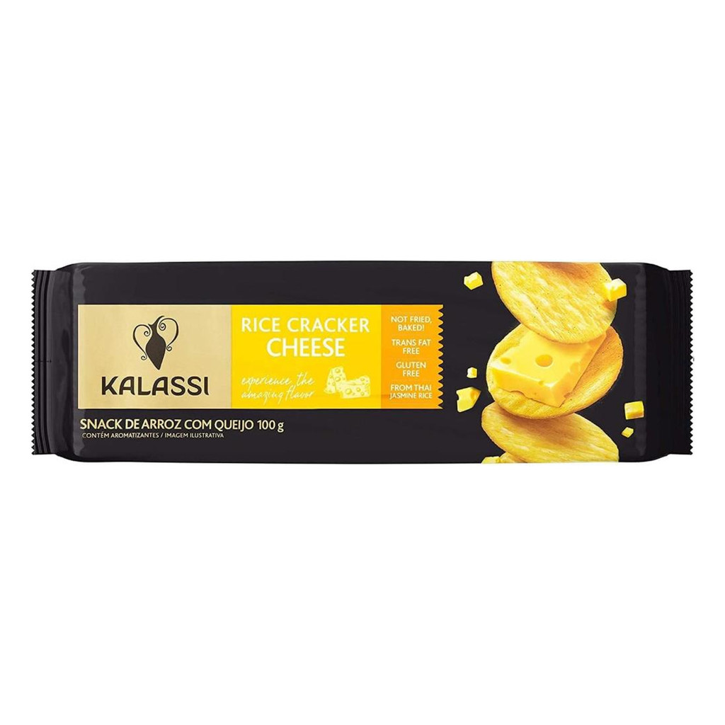 Kalassi - Snack de Arroz - 100g - Sem Glúten - Queijo | Shopee Brasil