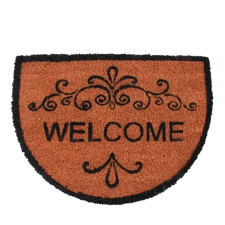 Tapete Meia Lua Fibra de Coco Baile 44x60Cm em Oferta na Shopee