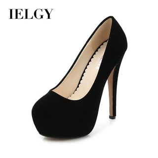 IELGY Salto Alto Boate Sexy 14cm Fino Modelo Vermelho Sapatos Femininos De Tamanho Grande