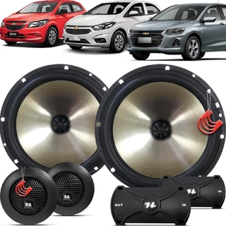 Kit Alto Falantes Dianteiros Chevrolet Onix 2013 até 2021 - Hurricane Platino Duas Vias 320w em Oferta na Shopee