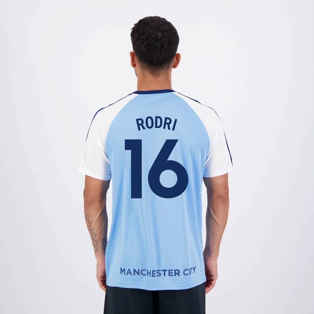 Camisa Manchester City Rodri 16 Ultimato Azul | Shopee Brasil
