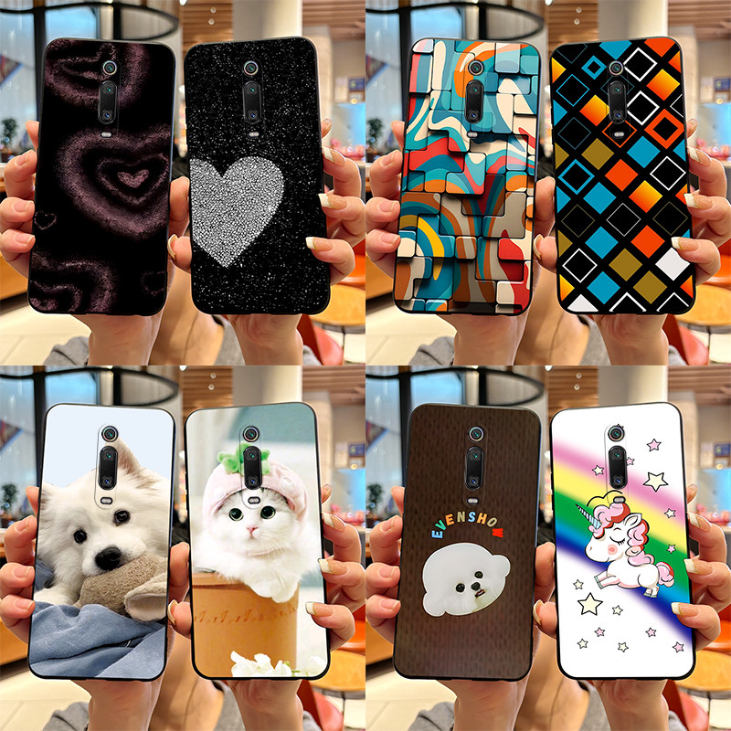 compatibile per XIAOMI MI9T / MI 9T PRO / K20 / K20 PRO Copertura tasti Custodia cover protezione flessibile GEL SILICONE TPU matte morbida slim case (Rosso