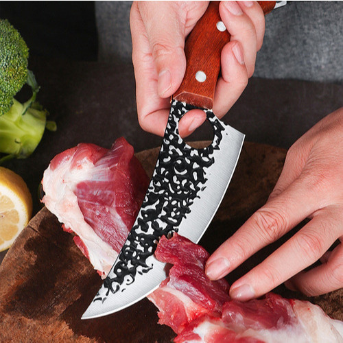 Faca Damasco Gourmet Artesanal Profissional Afiada Aço Inox C/bainha ...