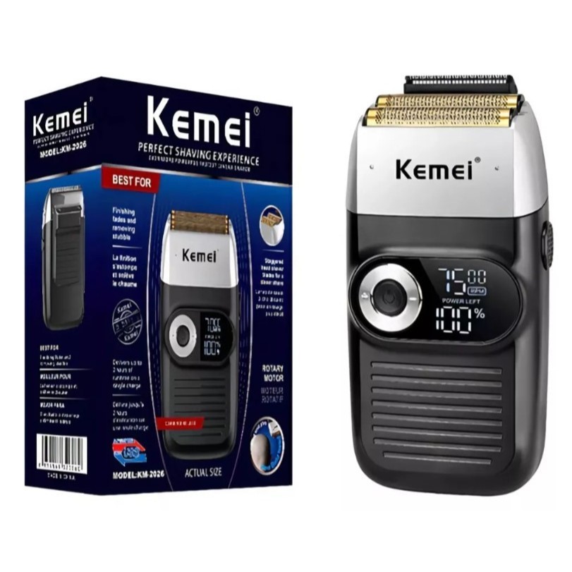 Barbeador Profissional Kemei Km-2026 Shaver Sem Fio Bivolt em Oferta na Shopee
