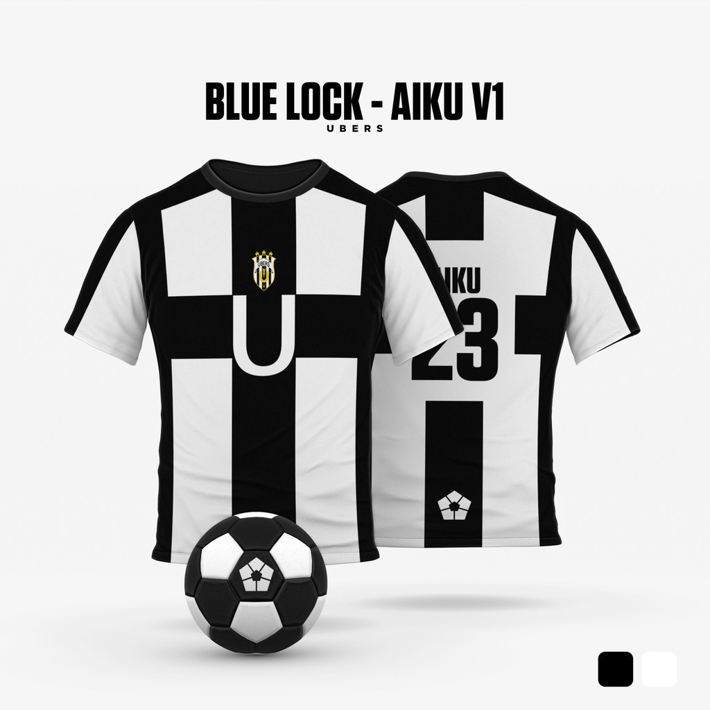 " Blue Lock-Ubers "-Camisa Anime Jersey Futsal Futebol Motivo VL Réplica V1